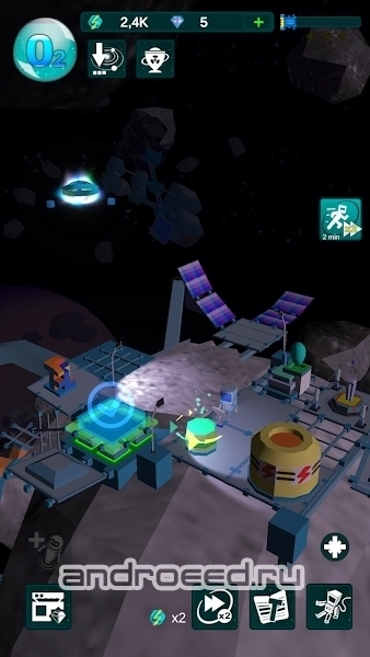 Space Idle Ark: craft mine mans build ship farm - скриншот 3