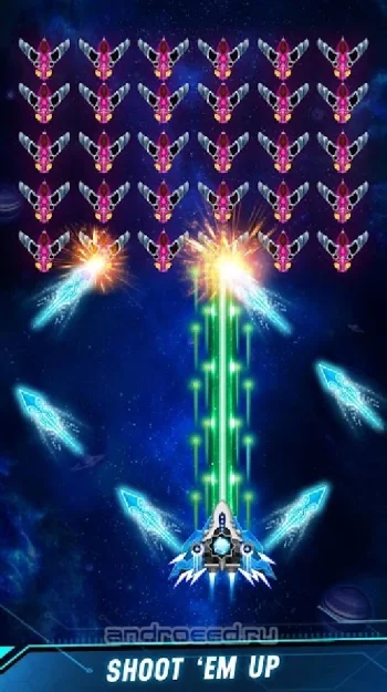 Space shooter - Galaxy attack - Galaxy shooter - скриншот 1