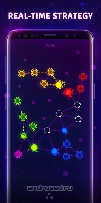Splash Wars - glow space strategy game - скриншот 2