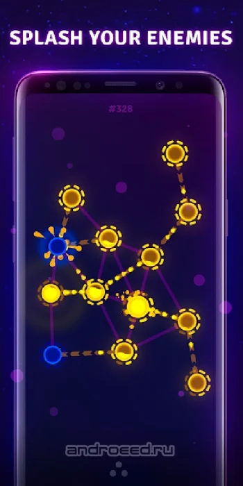Splash Wars - glow space strategy game - скриншот 5
