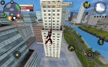 Stickman Rope Hero - скриншот 2
