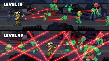Stickman vs Zombie: Dark War - скриншот 1