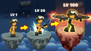 Stickman vs Zombie: Dark War - скриншот 2