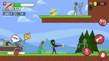 Stickman vs Zombies - скриншот 1