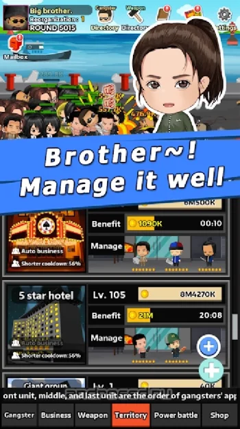 Street Gangster - Idle Game - скриншот 4