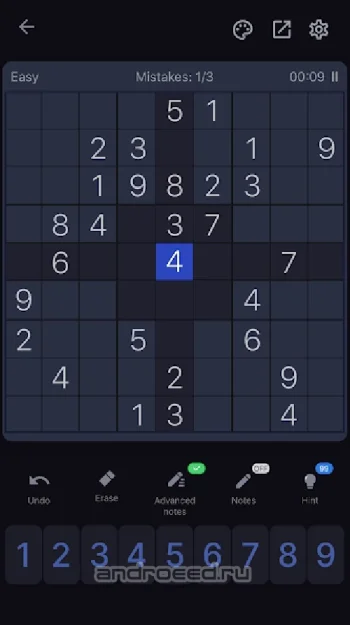 Судоку - Головоломки, Sudoku - скриншот 2