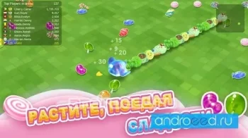 Sweet Crossing: Snake.io - скриншот 1