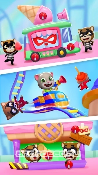 Talking Tom Blast Park: The New Blasting Adventure - скриншот 1