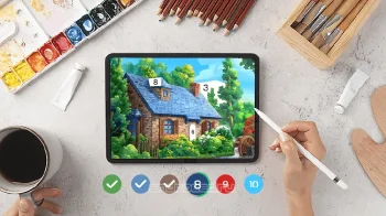 Tap Color Lite - Раскраска по номерам и интернета - скриншот 1