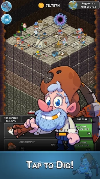 Tap Tap Dig - Idle Clicker Game - скриншот 2