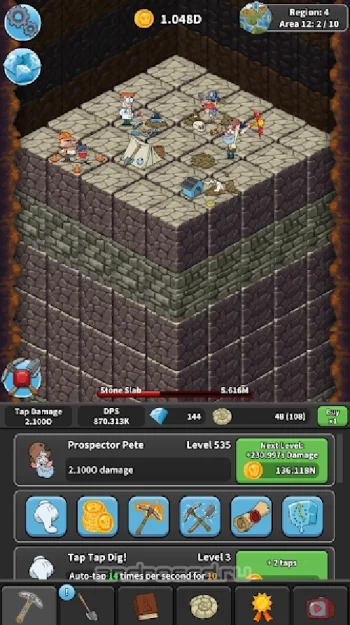 Tap Tap Dig - Idle Clicker Game - скриншот 5