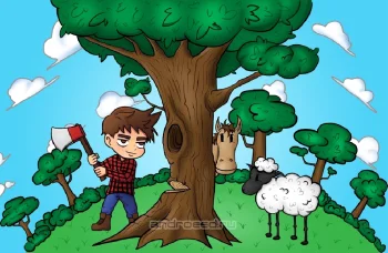 Tap Tap Timber - Wood Idle Clicker - скриншот 1