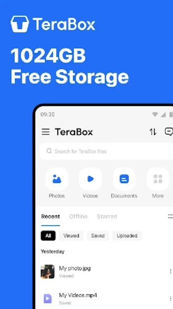 Terabox: облачное хранилище - скриншот 1
