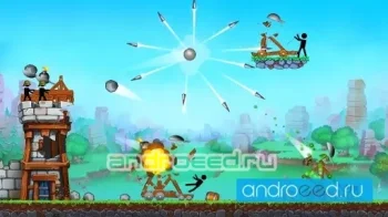 The Catapult — King of Mining Epic Stickman Castle - скриншот 2