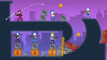 The Gunner: Stickman Gun Hero - скриншот 1