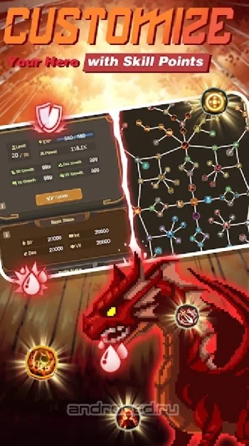 Tiny Pixel Knight - Idle RPG Adventure Tales - скриншот 3