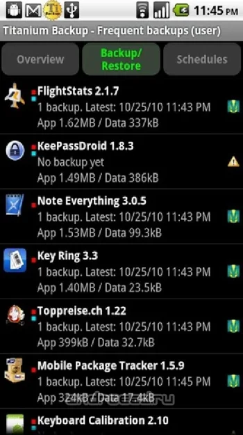 Titanium Backup PRO FULL - скриншот 1
