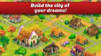 Town Village: фермы и города Farm Build Trade City - скриншот 2