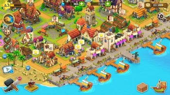 Town Village: фермы и города Farm Build Trade City - скриншот 5