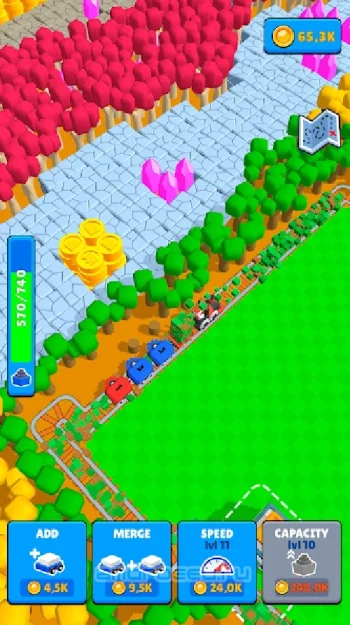 Train Miner: Idle Railway Game - скриншот 5