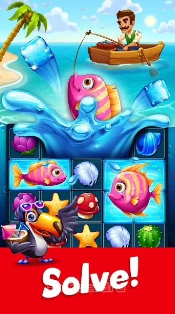 Tropic Trouble Match 3 Builder - скриншот 1