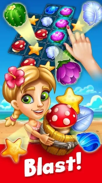 Tropic Trouble Match 3 Builder - скриншот 5