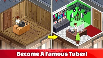 Tube Tycoon - Tubers Simulator Idle Clicker Game - скриншот 1