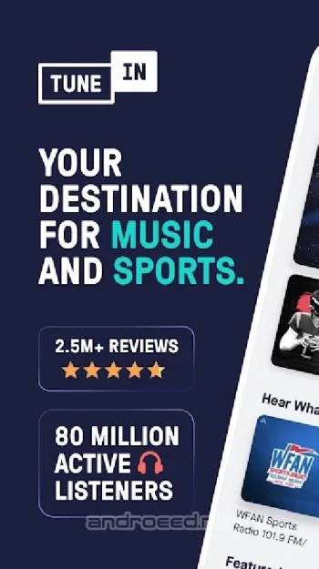 TuneIn Radio Pro - скриншот 1