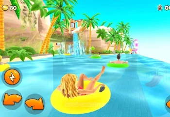 Uphill Rush Water Park Racing - скриншот 1