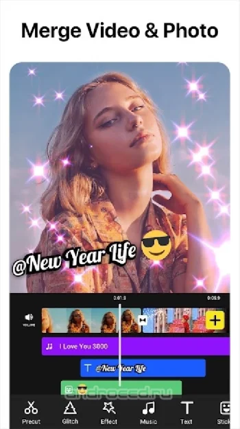 Видеоредактор для Лайк, Tik Tok - видео эффекты - скриншот 1