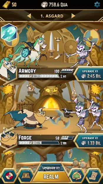 Viking Gods - Idle Tap Game - скриншот 2