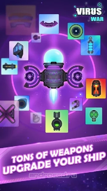 Virus War - космическая игра-стрелялка - скриншот 2