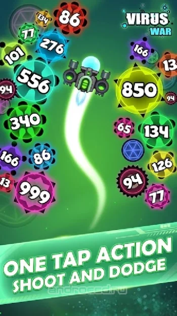 Virus War - космическая игра-стрелялка - скриншот 4