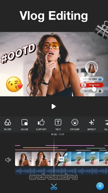Vlog Editor for Vlogger & Video Editor Free- VlogU - скриншот 1