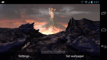 Volcano 3D Live Wallpaper - скриншот 4