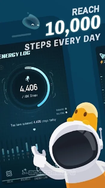 Walkr: Fitness Space Adventure - скриншот 1