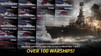 Warship Fleet Command : WW2 Naval War Game - скриншот 1
