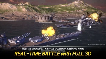 Warship Fleet Command : WW2 Naval War Game - скриншот 3