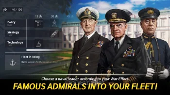 Warship Fleet Command : WW2 Naval War Game - скриншот 4