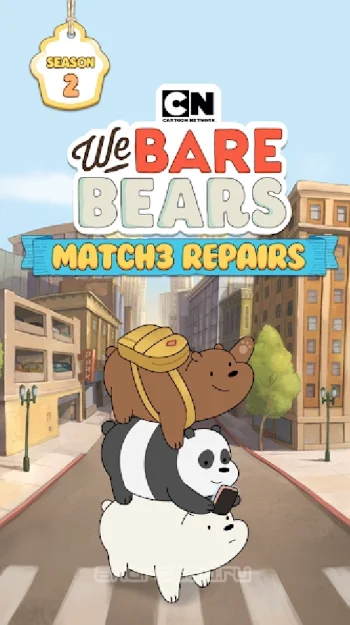 We Bare Bears: Match3 Repairs - скриншот 1