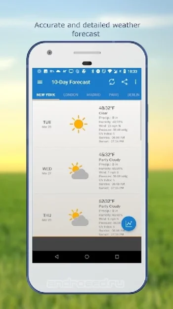 Weather and Clock Widget Ad-Free - скриншот 5