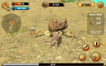 Wild Cheetah Sim 3D - скриншот 2