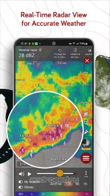 Windy.com - Weather Radar, Satellite and Forecast - скриншот 2