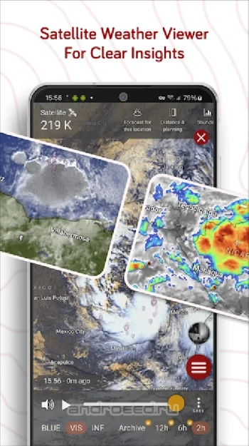 Windy.com - Weather Radar, Satellite and Forecast - скриншот 3