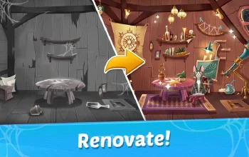 Witch & Cats - Match 3 Puzzle - скриншот 2