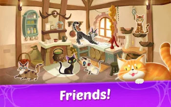 Witch & Cats - Match 3 Puzzle - скриншот 4