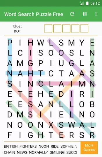 Word Search Puzzles Game - скриншот 3