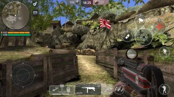 World War 2 - Battle Combat (Стрелялки Онлайн FPS) - скриншот 1