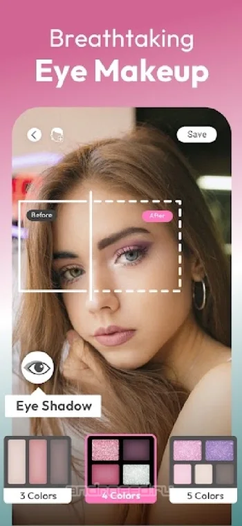 YouCam Makeup- селфи-камера & виртуальные мейковер - скриншот 3