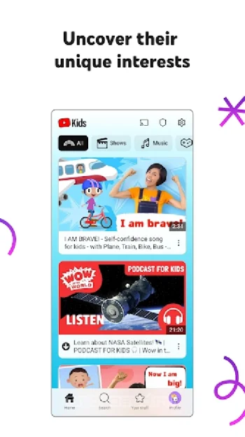 YouTube Детям - скриншот 1